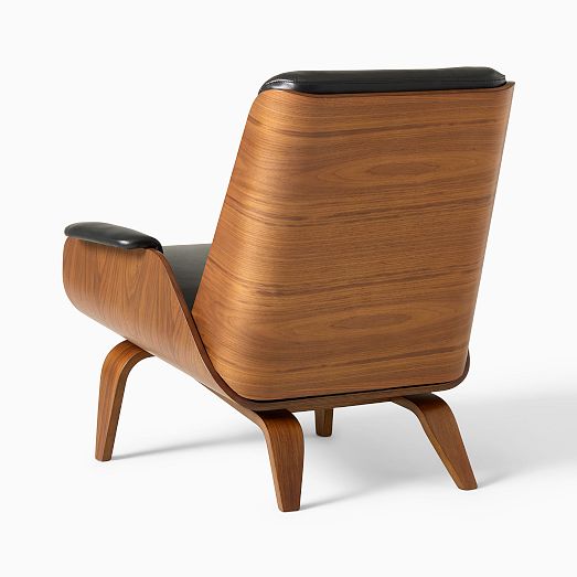 Paulo Bent Ply Leather Chair West Elm