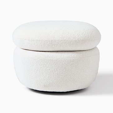 Cozy Swivel Glider Ottoman | West Elm