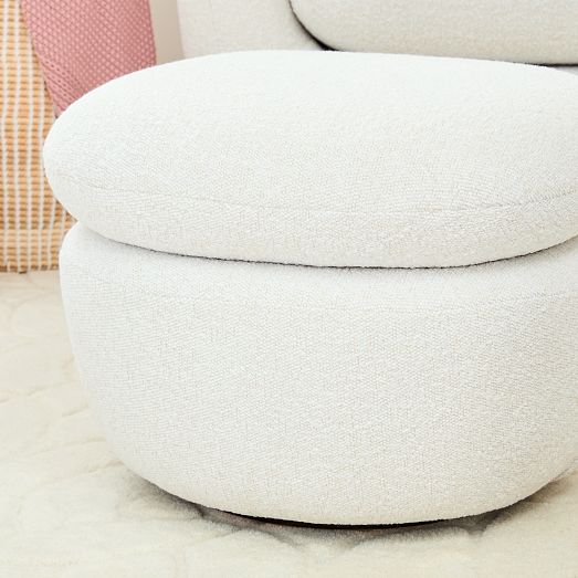 Cozy Swivel Glider Ottoman West Elm