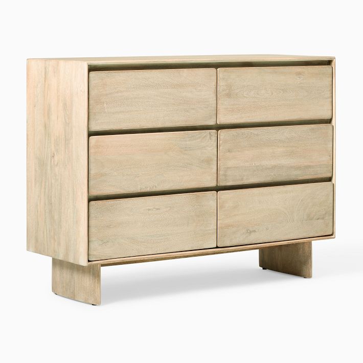 Anton Solid Wood Narrow 6Drawer Dresser (48") West Elm