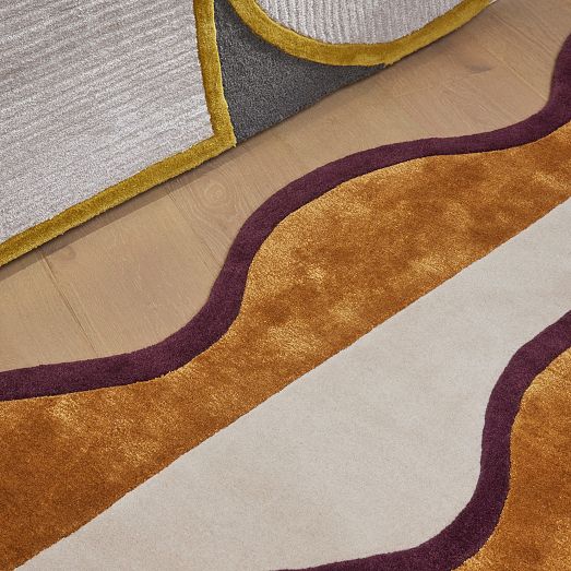Ripple Effect Scalloped Rug West Elm