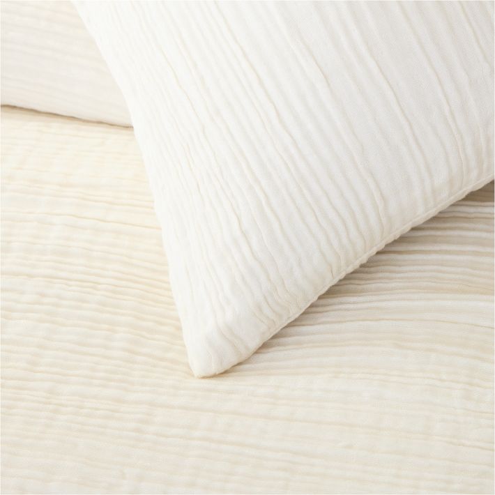 Dreamy Gauze Cotton Duvet Cover & Shams West Elm
