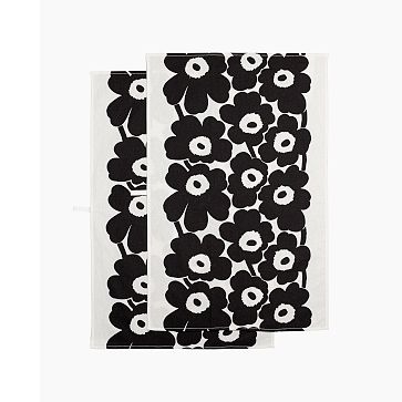 Marimekko Pieni Unikko Tea Towels (Set of 2) | West Elm