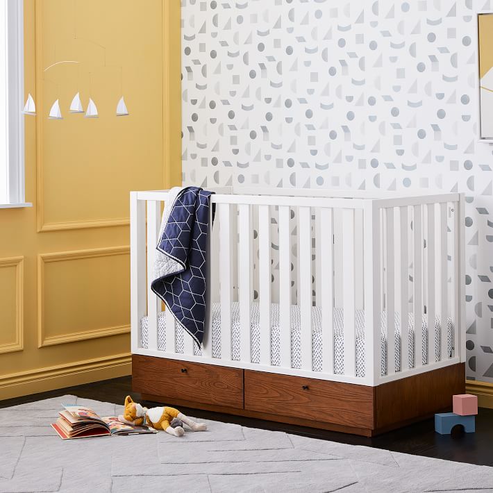 Organic Harmony Crib Fitted Sheet Nightshade, Baby Bedding West Elm