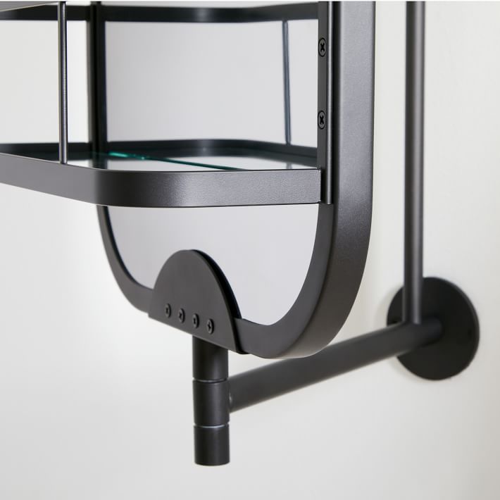 Swivel Vanity Mirror w/ Storage 13" W x 33.5"H West Elm