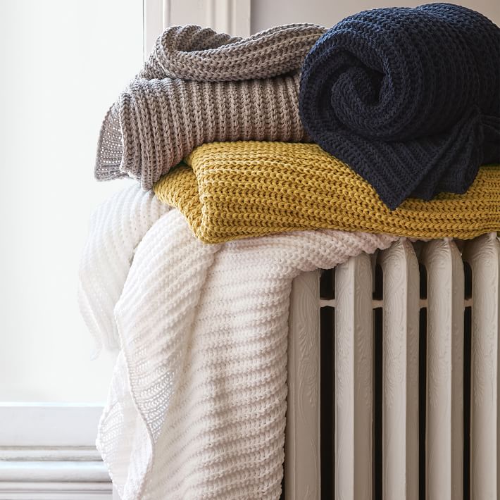 Chenille Rib Throw West Elm