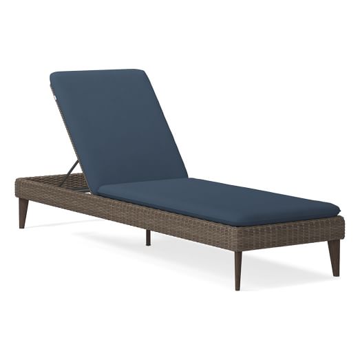 Marina Chaise Lounger Outdoor Cushion Covers Sunbrella® Fabrics West Elm