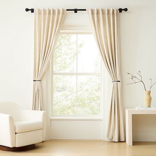 Oversized Curtain Rod Tiebacks Dark Bronze West Elm