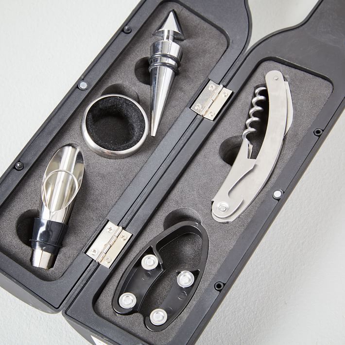 5Piece Wine Bottle Accessory Set, Bar Accessories West Elm