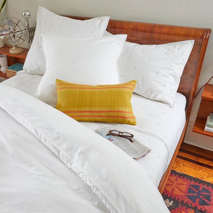 Organic Washed Cotton Percale Duvet Cover & Shams West Elm