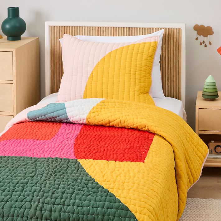 Half Moon Layered Blocks Quilt West Elm
