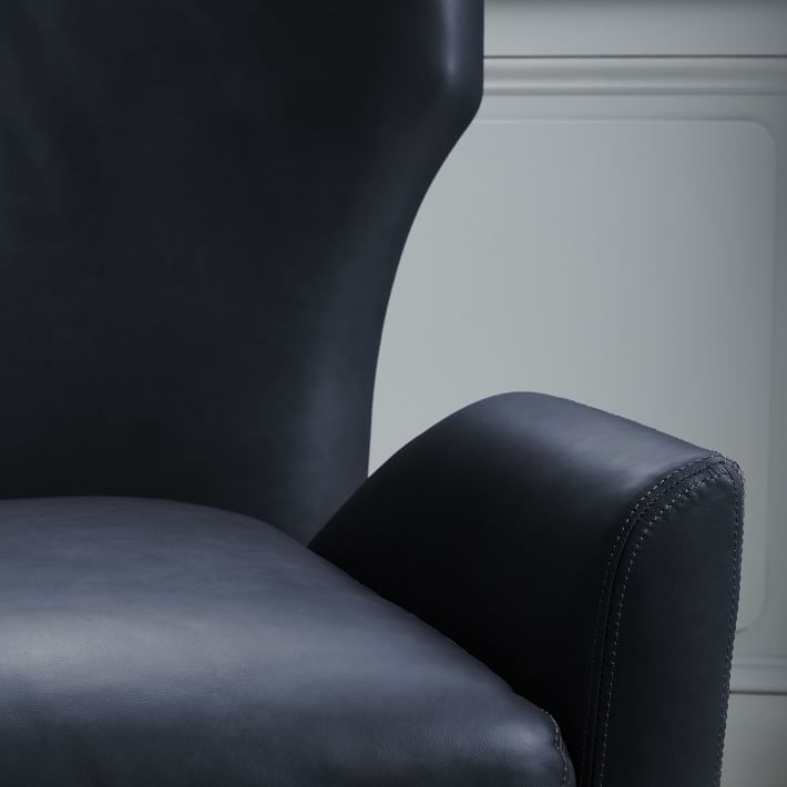 Hemming Leather Swivel Chair West Elm