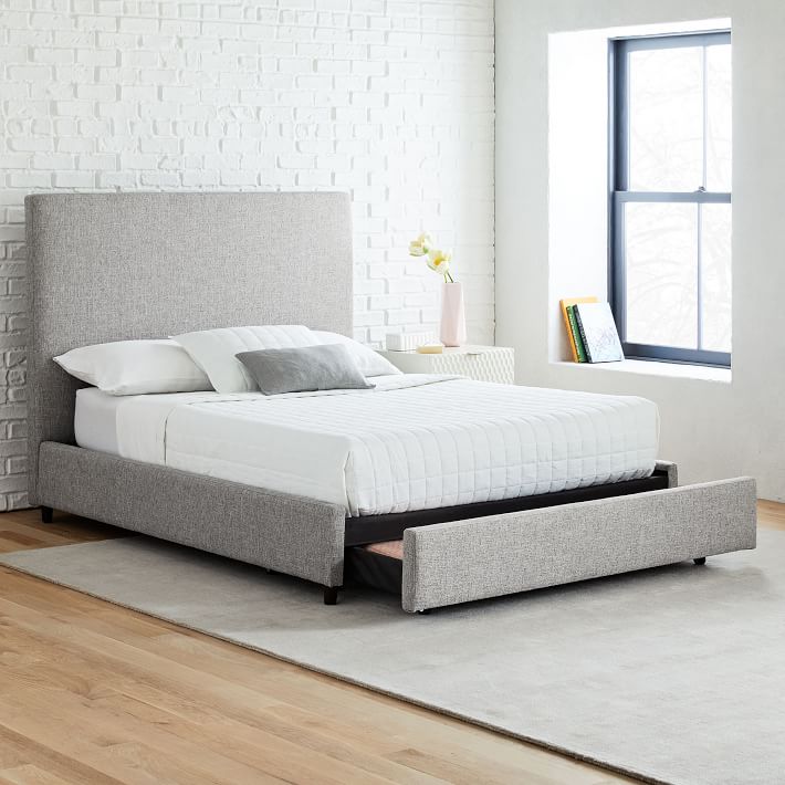 Contemporary Storage Bed Tall West Elm