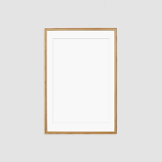 Simply Framed Oversized Gallery Frame – Antique Gold Mat 