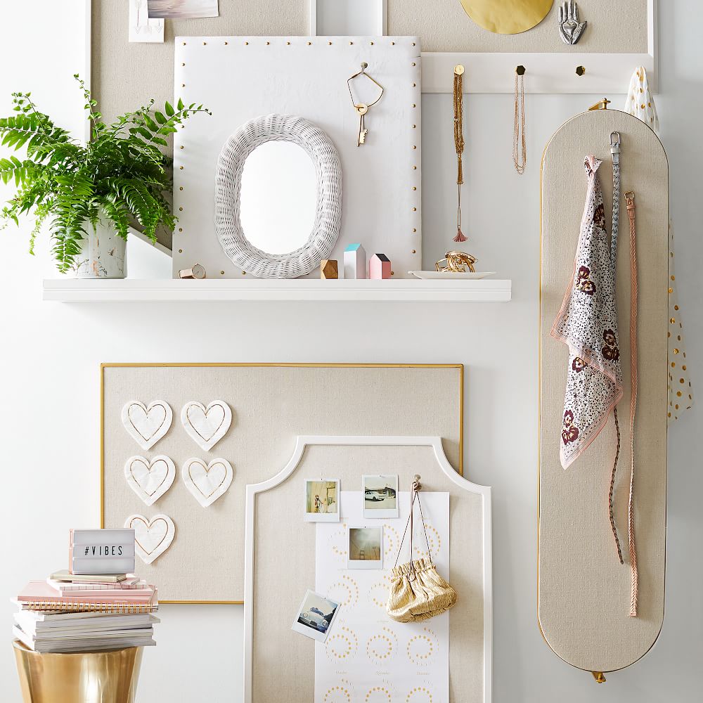 Swivel Mirror w/Pinboard | West Elm