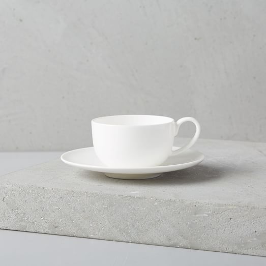 Springbone Cups Rim Bone China Espresso Cup & Saucer Set | West Elm