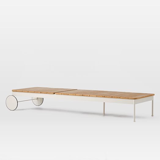 Halden Outdoor Chaise Lounger Haze West Elm