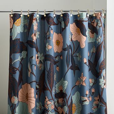 Poppy Floral Shower Curtain | West Elm