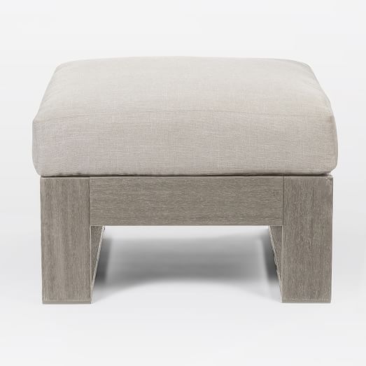 Portside Outdoor Ottoman | West Elm