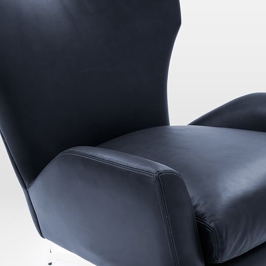 Hemming Leather Swivel Chair West Elm