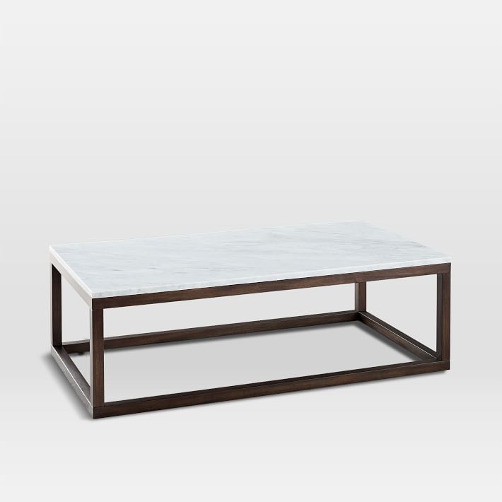 Wood Frame Coffee Table Modern Living Room Furniture West Elm
