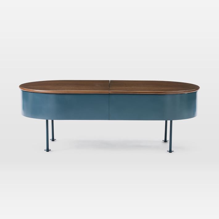Ruby Storage Coffee Table Petrol Blue Modern Living Room Furniture