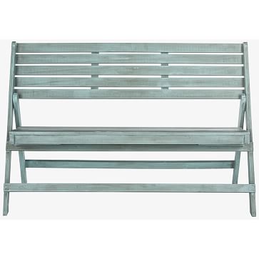 Folding Outdoor Bench West Elm   Folding Outdoor Bench M 