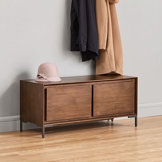 Nolan Entryway Bench & Wall Shelf Set West Elm
