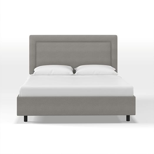 Upholstered Bordered Bed | West Elm