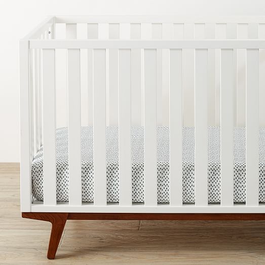 Organic Harmony Crib Fitted Sheet Nightshade, Baby Bedding West Elm
