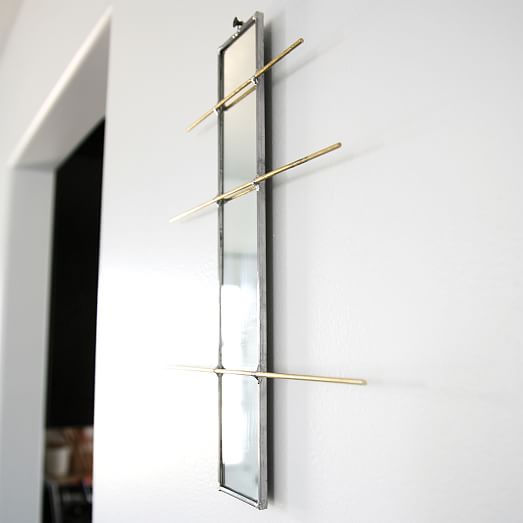SZKLO Glass Mirror Jewelry Organizer West Elm