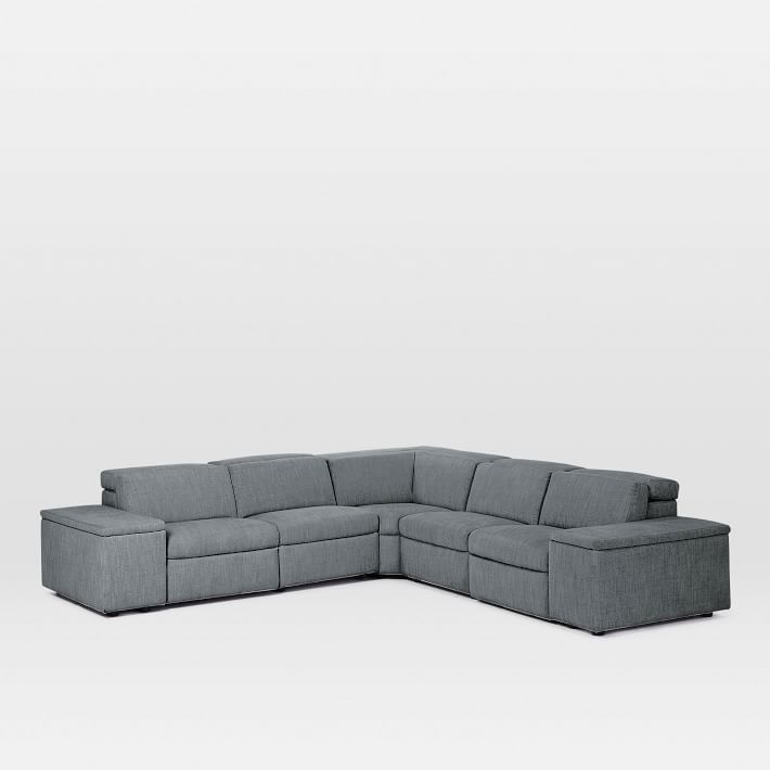 Enzo 5Piece LShaped Reclining Sectional (114") West Elm