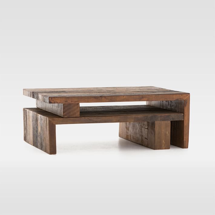Peroba Nesting Coffee Table Modern Living Room Furniture West Elm