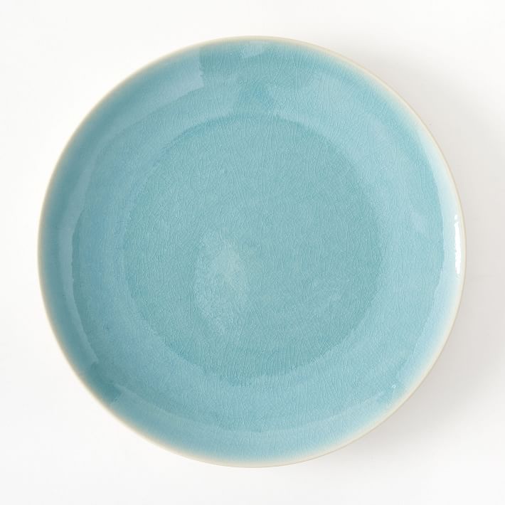 Alta Crackle Glaze Dinnerware Set Turquoise West Elm