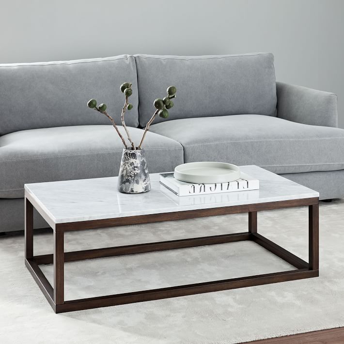 Wood Frame Coffee Table Modern Living Room Furniture West Elm