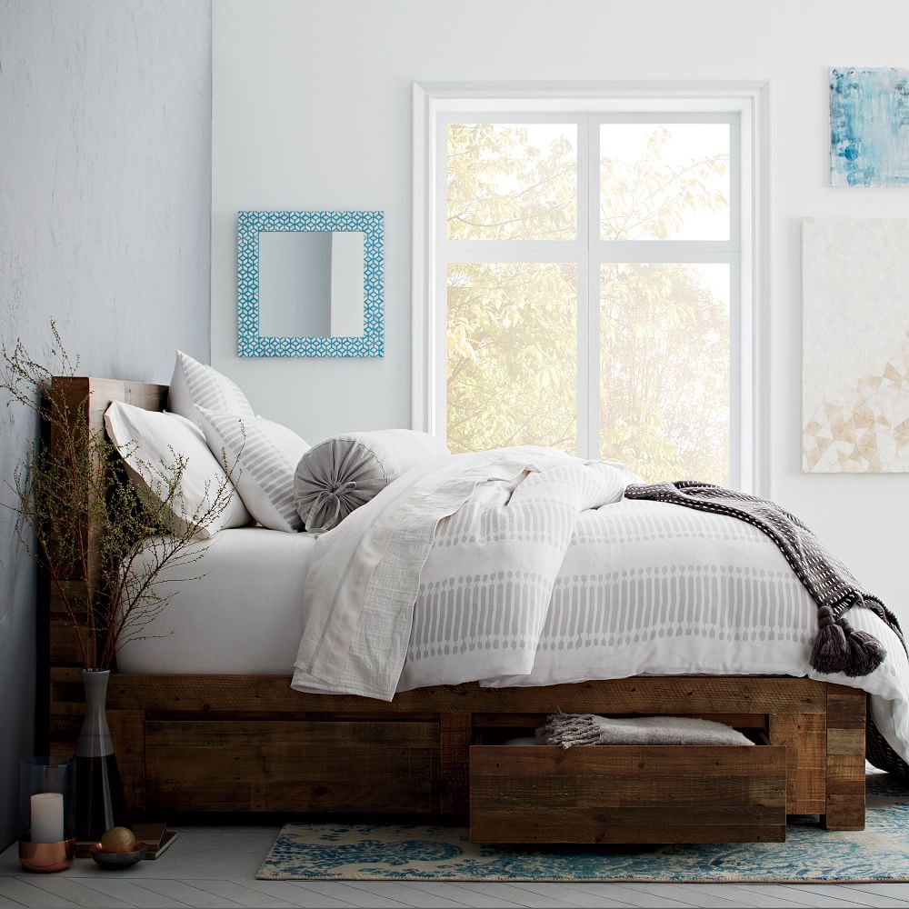 West Elm Storage Bed