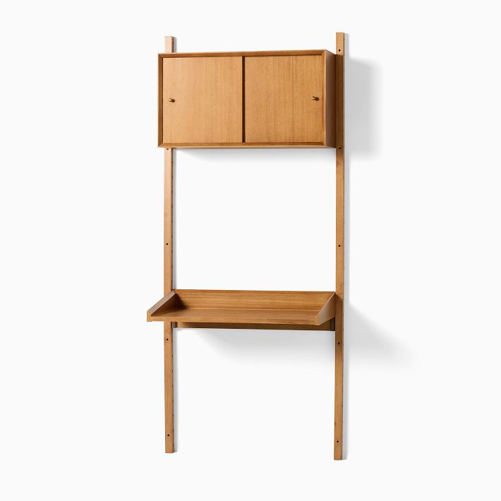 MidCentury Modular Wall Desk, Shelf & Set West Elm