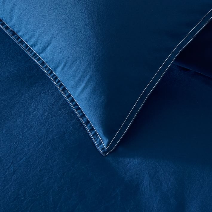 Organic Washed Cotton Duvet Cover & Shams West Elm