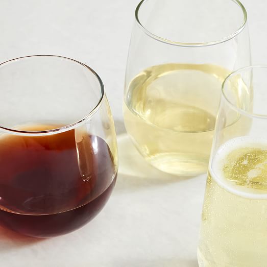 Stemless White Wine Glasses (Set of 4) West Elm