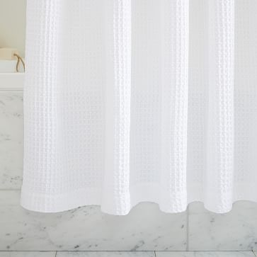 Plush Waffle Shower Curtain | West Elm