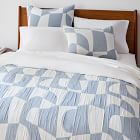 Modern Shapes Matelasse Duvet Cover & Shams | West Elm