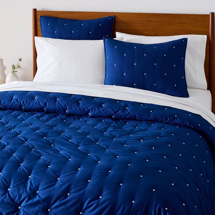 Washed Cotton Percale Quilt & Shams West Elm