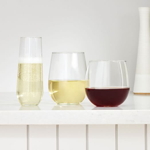 Stemless Red Wine Glasses (Set of 4) West Elm