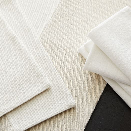 Cotton Canvas Table Linen Sets | West Elm