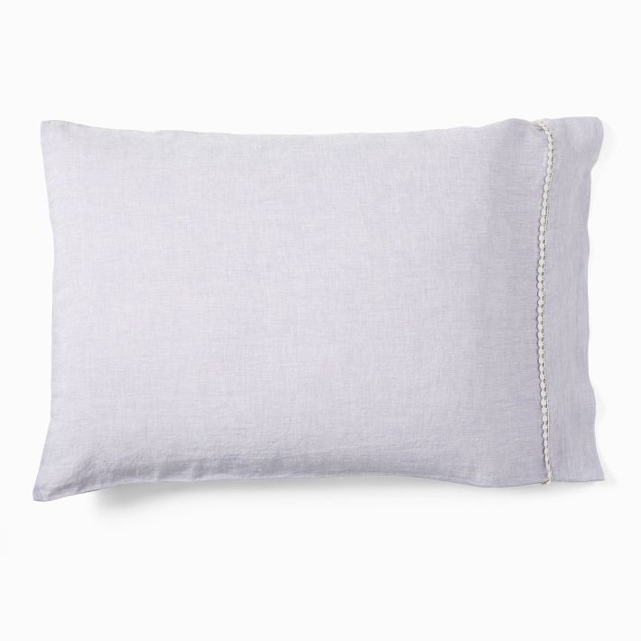 European Flax Linen Pom Pom Sheet Set & Pillowcases West Elm