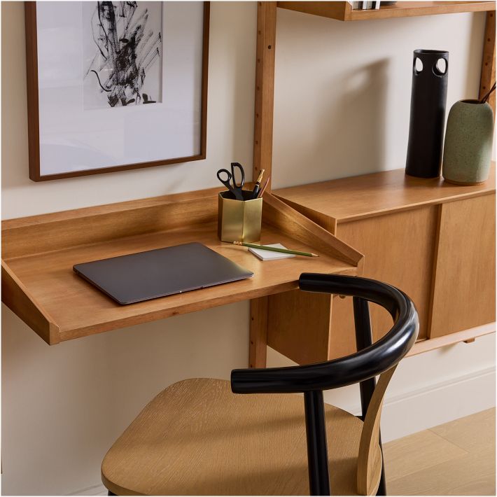 MidCentury Modular Wall Desk, Shelf & Set West Elm