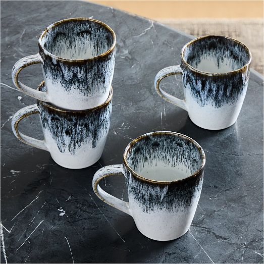 Reactive Glaze Stoneware Mugs Sets West Elm