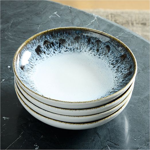 Reactive Glaze Stoneware Pasta Bowls West Elm