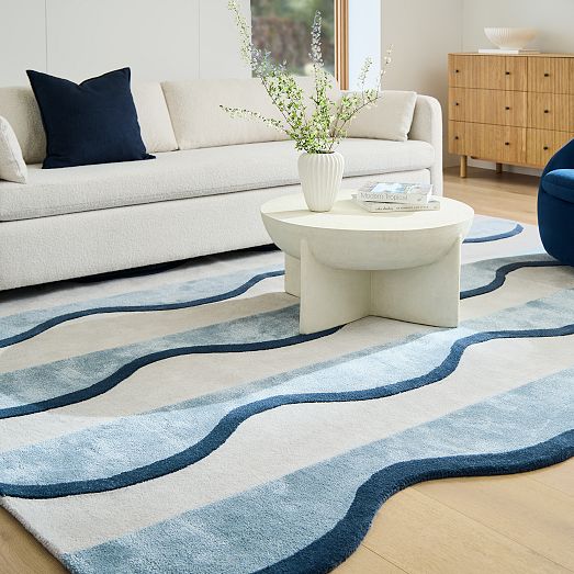 Ripple Effect Scalloped Rug West Elm
