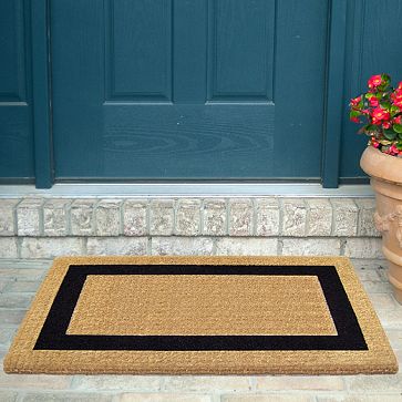 Coco Coir Monogram Doormat | West Elm